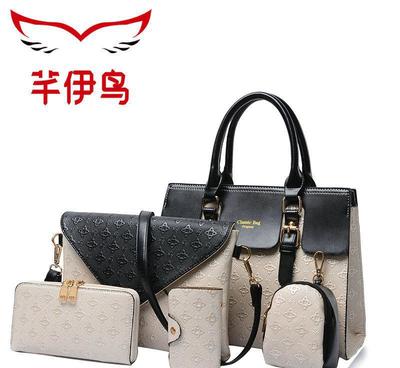 芊伊鳥子母包六件套2016新款時尚女包手提包單肩斜跨女士大包